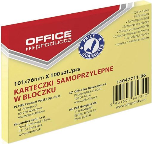 ΚΥΒΟΣ ΑΥΤΟΚΟΛΛΗΤΟΣ OFFICE 76X101 YELLOW