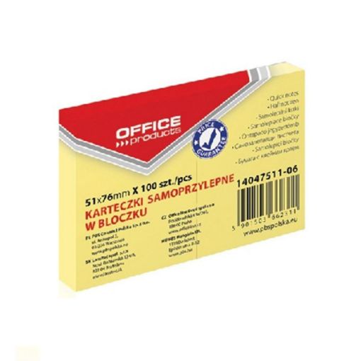 ΚΥΒΟΣ ΑΥΤΟΚΟΛΛΗΤΟΣ OFFICE 51X76 YELLOW