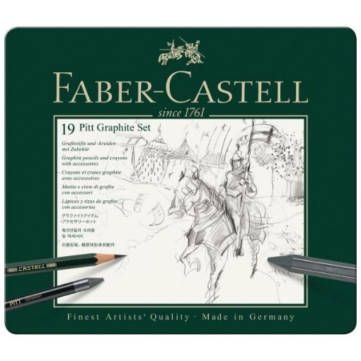 ΚΑΣΕΤΙΝΑ FABER-CASTELL PITT GRAPHITE 19τεμ