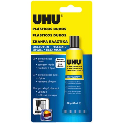 ΚΟΛΛΑ UHU HARD PLASTICS 33ml