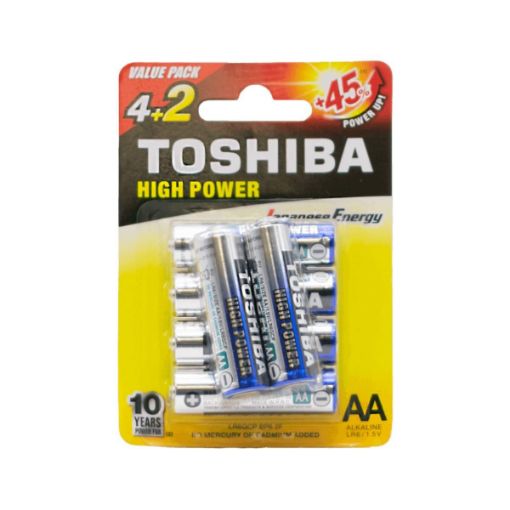 ΜΠΑΤΑΡΙΕΣ TOSHIBA AA 4+2